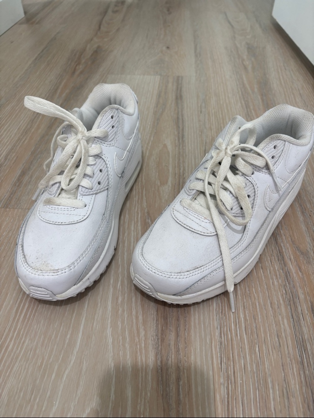 Nike Kids White Lace-Up Sneakers